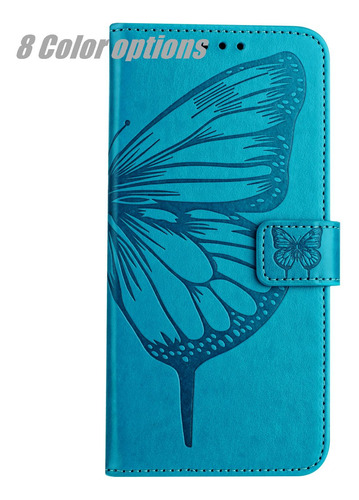 Funda Para Zte Blade A52/a53/a53 Pro/a53+/ A55-8 Colores, Piel Estampada, Mariposa