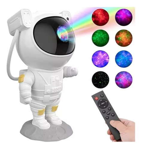 , Astronauta Proyector De Estrellas Galaxia Aurora Luz Led