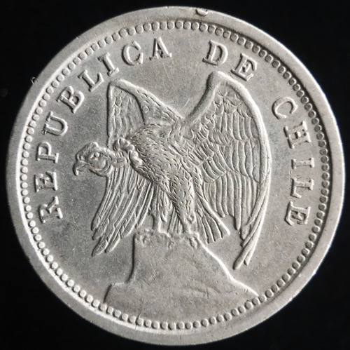 Chile, 10 Centavos, 1933. Vf.