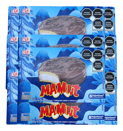 Mamut Galleta Pack 96 De 30 G C/u Con Malvavisco Y Chocolate
