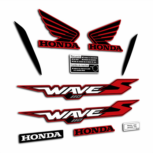 Calcos Honda Wave 110s Año 2021 Diseño Original