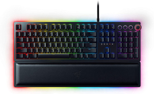 Teclado Huntsman Elite, Interruptores Ópticos Clicky, Rgb Idioma Inglés Us Color Del Teclado Negro