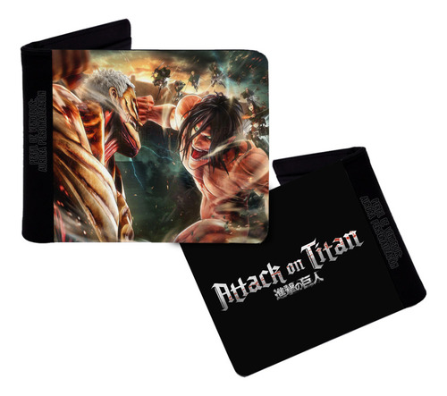 Billetera Cuero Sintetico Attack On Titan Ataque Titanes 05