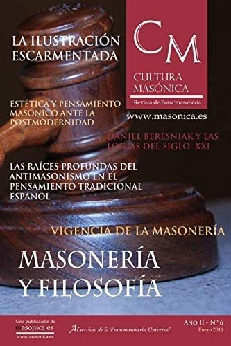 Libro Masonería Y Filosofía Cultura Masónica Nº 6 (spanish