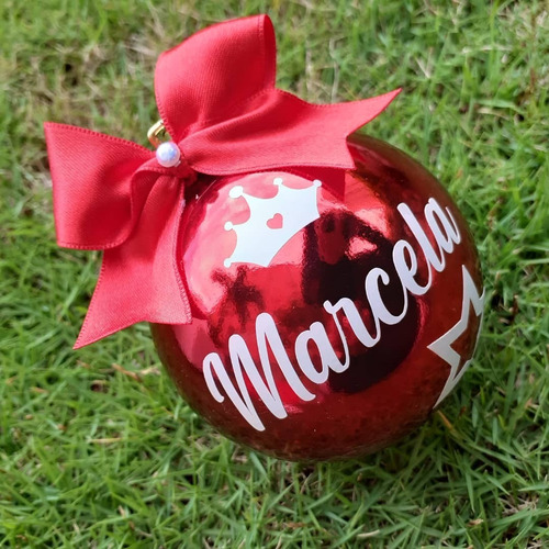 Bambalinas Personalizadas Ideal Para Navidad, Obsequiar 8 Cm