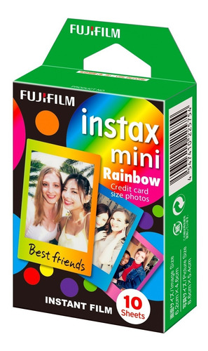 Pelicula Fujifilm Instax Mini Instantánea Papel Arco Iris