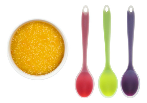 De Sopa De Silicona Translúcida De 8 Pulgadas Cucharadas De