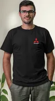 Comprar Camiseta T-shirt Remera Masculina Bordado Logo Mitsubishi