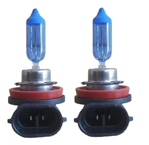 Imagem 1 de 2 de Par Lampada H11 Super Branca Shocklight 8500k 12v 55w