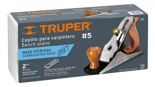 Cepillo Carpintero Estriado No. 5 Truper 12015