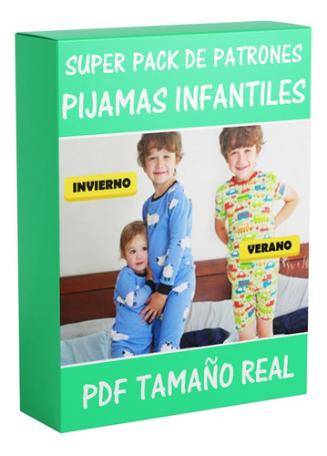 Patrones Pijamas Niños Niñas Moldes Imprimibles Tamaño Real