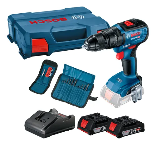 Taladro Atornillador Percutor Bosch Gsb 18v-50 2b Y Maletín