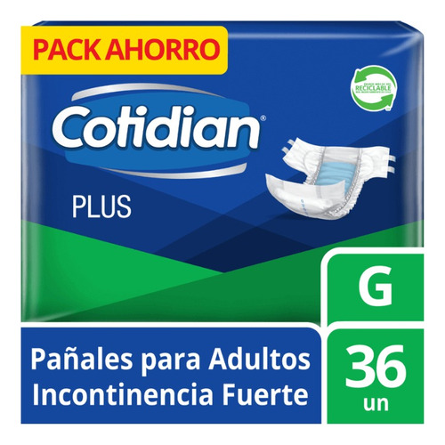 Pañal Cotidian Plus Grande 36 Unidades