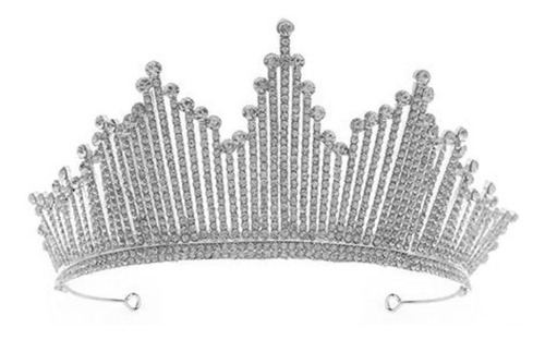 Tiara Corona Pedreria Calidad Diamantes Para Novia,xv Años 