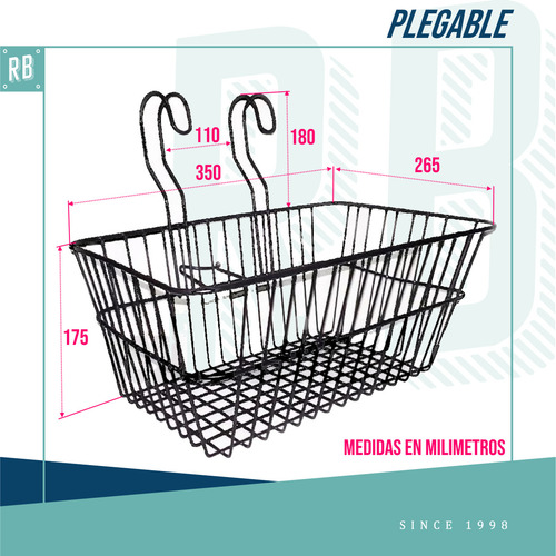 Canasto Para Bicicleta Plegable De Colgar
