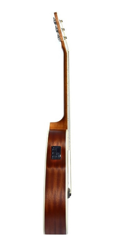 Imagem 3 de 9 de Violão Seizi Mini Nagoya Half Cutaway Natural Satin Com Bag