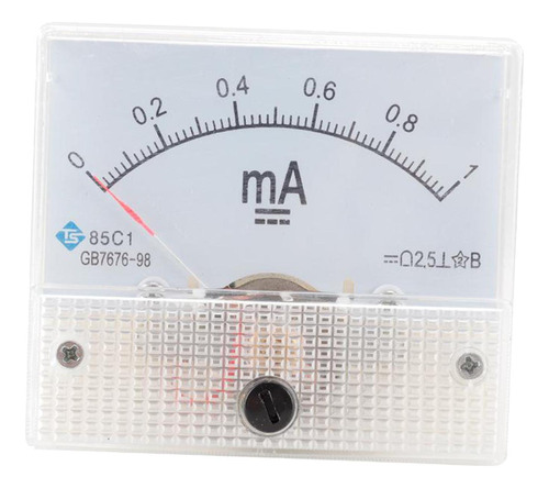 Medidor De Panel Analógico Cc Clase 2,5 Para Prueba 0-1ma