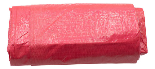 Lona De Polietileno Uso Rudo Termosellada Roja 110 Gr 3x4 M