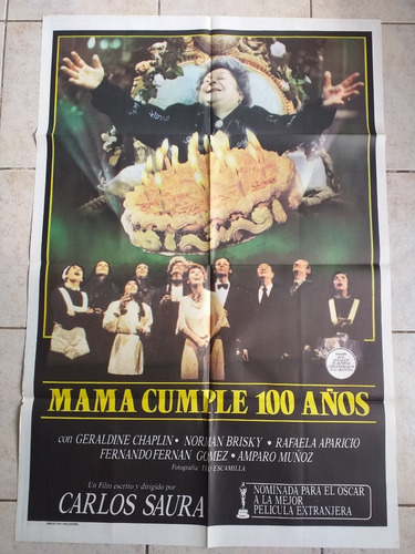 Poster Afiche Cine Drama Comedia Mamá Cumple 100 Años *