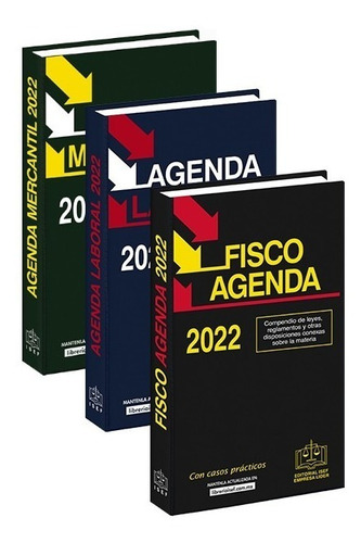 Fisco  Agenda + Agenda Mercantil + Agenda Laboral 2022 Isef