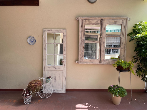 Puerta Antigua En Madera Maciza - Reciclada - Ornamentación