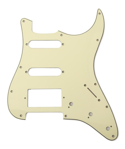 De Guitarra Para Diestros Para St Scratch Plate Ssh Black