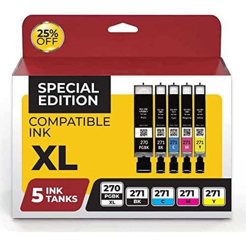 S De Tinta Compatibles Pgi270xl Y Cli271xl De Canon, Pa...