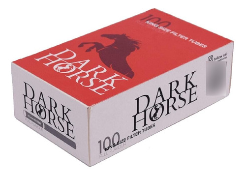 Tubos Para Preencher Com Filtro Dark Horse Caixa Com 100