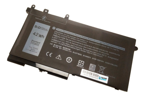 Batería 3dddg Para Dell Latitude E5280 E5480 E5580 5280 5290