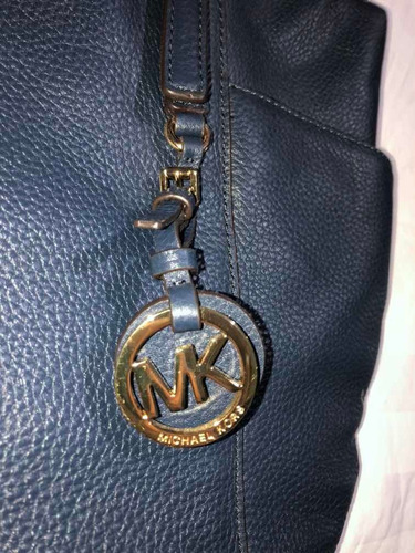 Cartera Michael Kors jet Set Items Azul Marino Nuevo