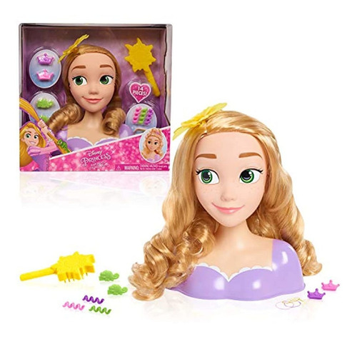 Princesa Rapunzel Cabeza De Muñeca Para Peinar