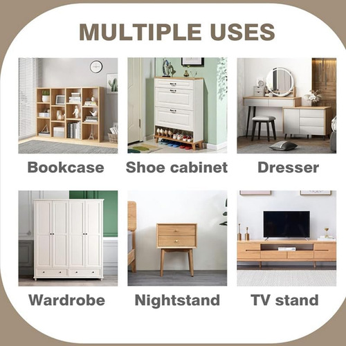 Anclajes Para Muebles A Prueba De Bebés Kit De 4 Unidades