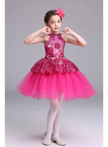 Vestido De Ballet Con Tutú Para Niñas, Leotardo De Gimnasia