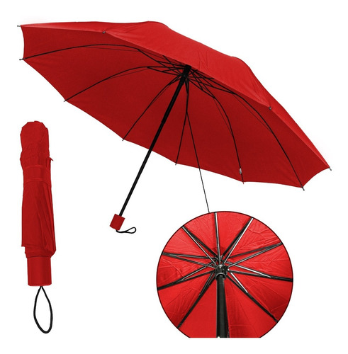 Guarda-chuva Grande 140cm Aberto Cabe Duas Pessoas Reforçado