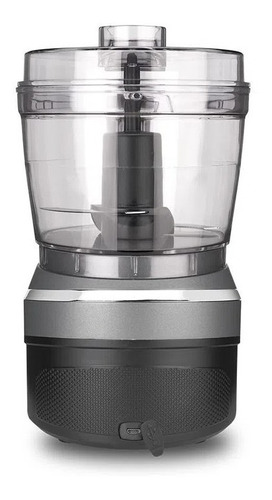 Mini procesador inalámbrico Bivolt Cuisinart Evolution, color gris