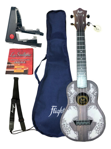 Ukelele Concierto De 17 Trastes Flight Tuc-40 Mw Mandala