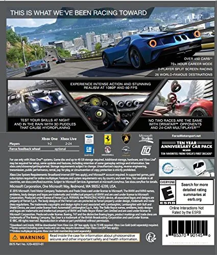 Videojuego Xbox One Forza Motorsport 6