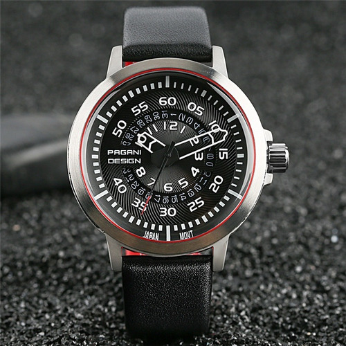 Relógio Pulseira De Couro Pagani Design Pd- 2766 Mov. Japão