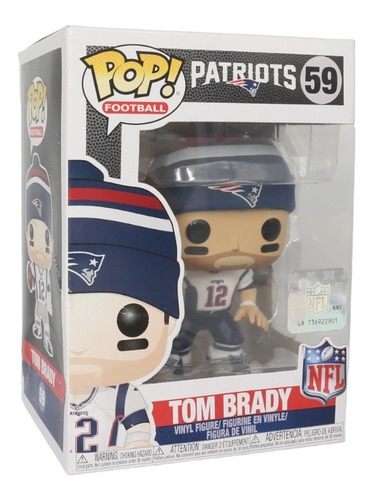 Funko Pop Football Nfl Patriots Tom Brady 59 Caja Lastimada