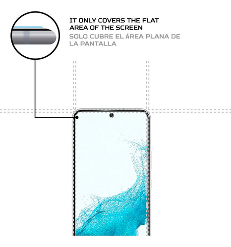 Imagen 4 de 6 de Protector De Pantalla Antishock Para Samsung Galaxy S22 Plus