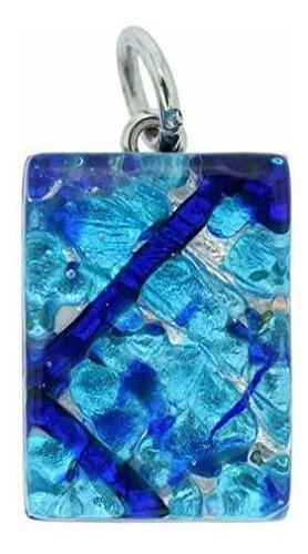 Collar - Murano Glass Venetian Reflections Rectangular Penda