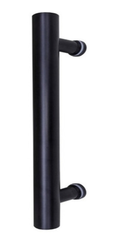 Barral Manijon Negro Mate Acero Inoxidable 38x300mm Puerta