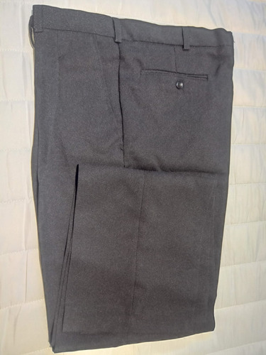 Pantalón De Vestir Hombre Tropical Mecánica Negro Nuevo S/ca