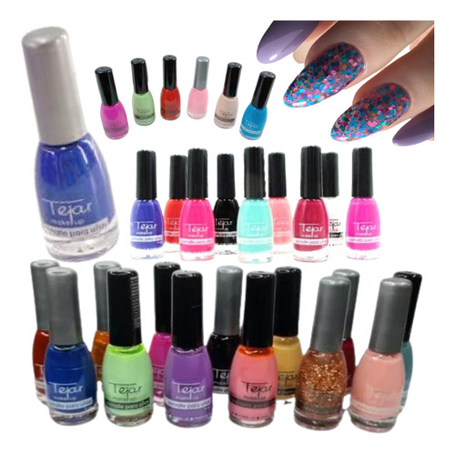 36 Esmaltes De Uñas Tejar Variedad De Colores Lefemme