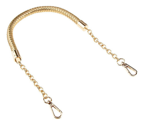 2xmetal Pu Cuero Trenzado Bolsa Correa Asa Bolsa Cadena
