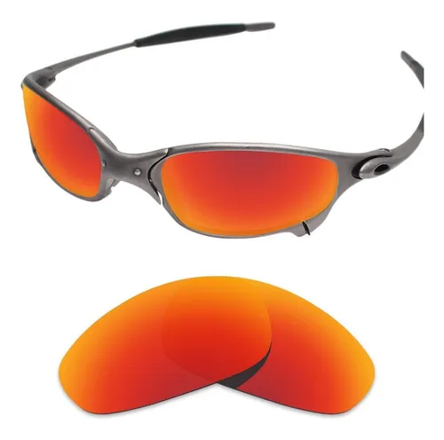 Oculos oakley thump juliet xmetal vermelha 2 lente mandrake