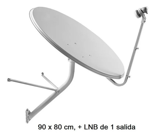 Imagen 3 de 3 de Antena Satelital Medidas 90x80 Cm + Lnb ***ftatvhd***