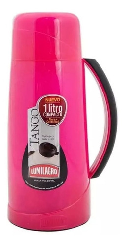 Termo Lumilagro Tango de vidrio 1L Rosa