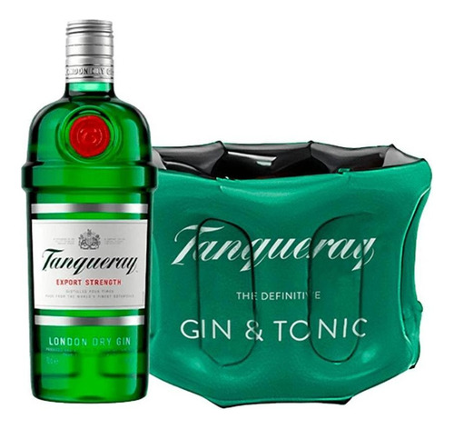Combo Gin Tanqueray London Dry 750ml + Balde Inflável 4l
