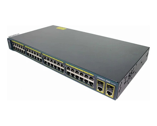 Switch Cisco 2960 Series Ws-c2960-48tc-l 10/100/1000 Com Nfe (Recondicionado)